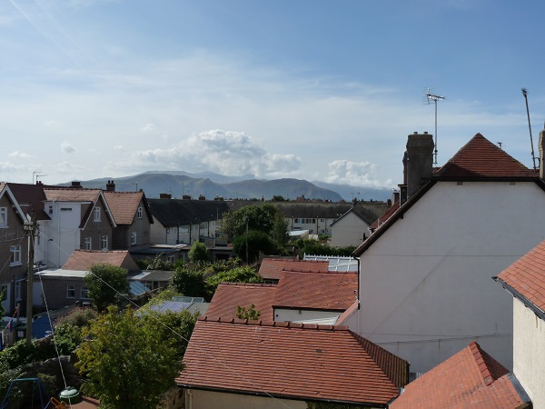 View of Conwy Mountains from rear window